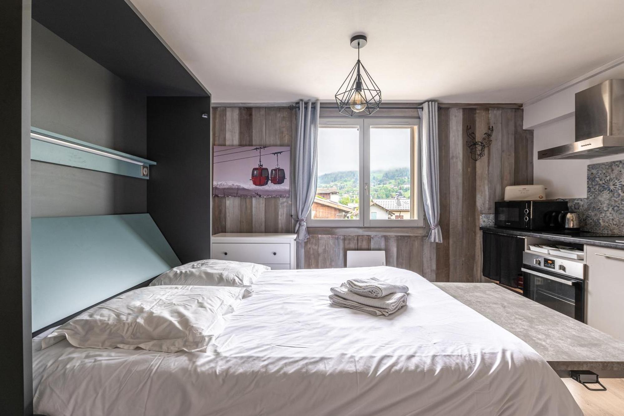 Appartements Vue Mont-Joly A 2 Pas Tramway Mont-Blanc - Studio 1 Piece Saint-Gervais-les-Bains Exterior photo