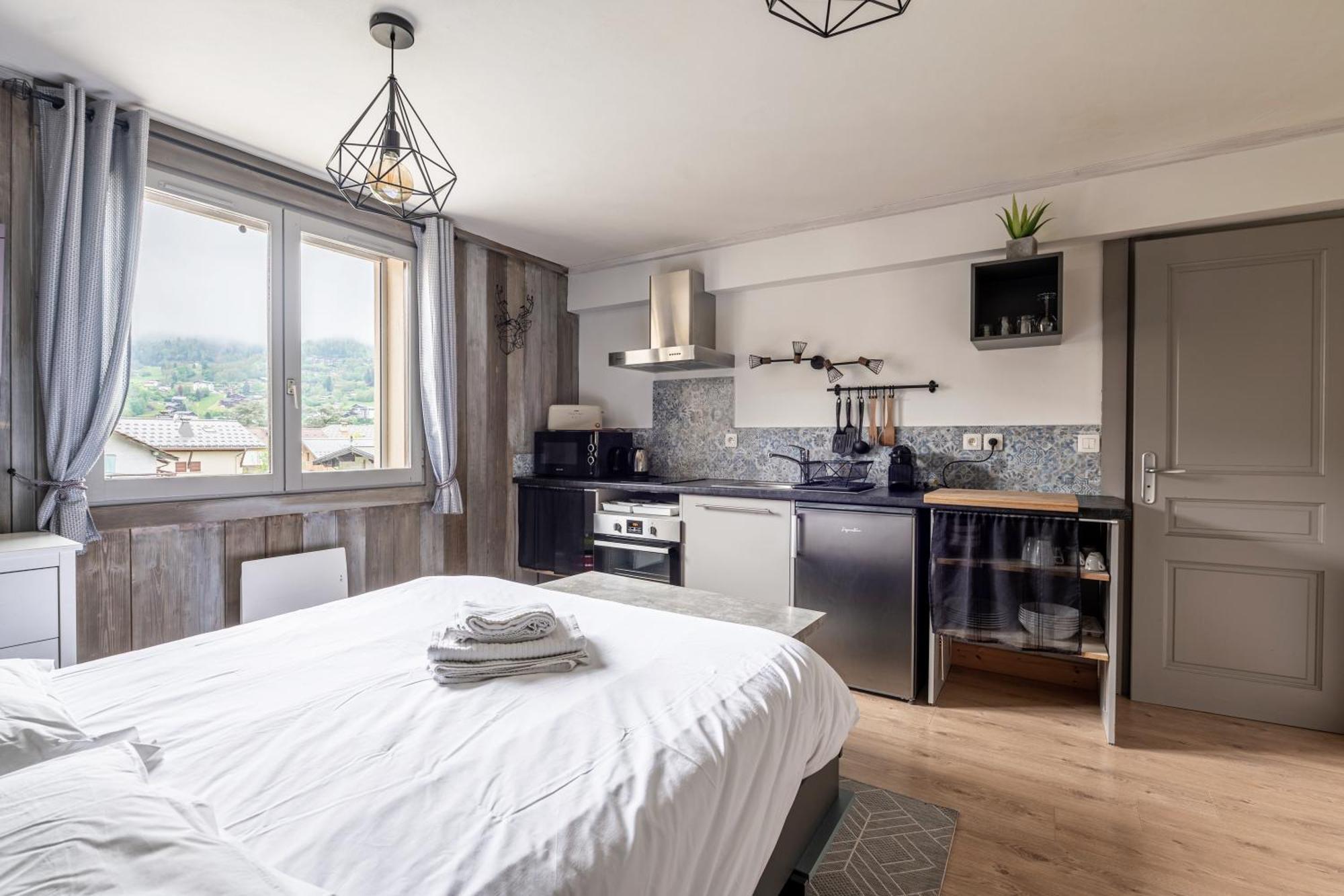 Appartements Vue Mont-Joly A 2 Pas Tramway Mont-Blanc - Studio 1 Piece Saint-Gervais-les-Bains Exterior photo